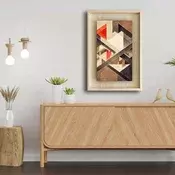 Wallity Dekorativna uramljena slika, 43x63cm, Šarena