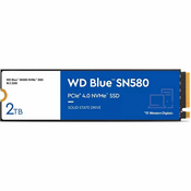 SSD WD Blue SN580, 2TB, M.2 NVMe PCIe Gen4, R4150/W4150 WDS200T3B0E