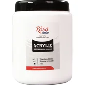 Akrilna barva, 1000 ml, ROSA STUDIO | Titanium White (401)