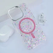 Maska Mag Case Glue za iPhone 16 Pro svetlo roze