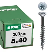 SPAX vijak z ugr.gl. 5.0 x 40 DN, torx 20 Wirox s certifikatom, majhno pakiranje