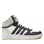 Adidas Patike za dečake hoops 3.0 mid k BG, Belo-crne