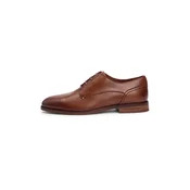 Tommy Hilfiger Nizki čevlji Hilfiger Leather Dress Shoe FM0FM05777 Rjava