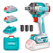 Total One-Stop Tools Akumulatorski udarni vijačnik 400Nm/1/2/ INDUSTRIAL (SET Baterija 2x2Ah, Polnilec, Kovček) (TIWLI2040E)