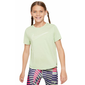 Majica kratkih rukava za djevojčice Nike Dri-Fit One Short Sleeve Top GX - honeydew/white