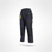 Sara Workwear Delovne hlače KING grafitno-rumene L (50)