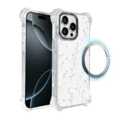 shumee Ovitek za iPhone 16 Pro Max IBIZU DropGuard Ultra z MagSafe, Pastel Bloom, Wildflower Fantasy