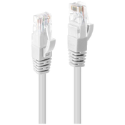 LINDY LINDY 48097 RJ45 omrežni kabel\, Patch kabel CAT 6 U/UTP 10.00 m bela 1 kos, (20419778)