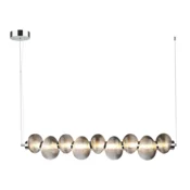 LED luster na sajli BOLLA LED/32W/230V sjajni hrom/dimljena siva boja