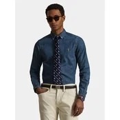 Polo Ralph Lauren Srajca Core Replen 710548539 Mornarsko modra Slim Fit