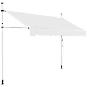 Northix Zložljiva tenda za senčnik nastavljiva 250x120 cm bež