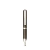Kemični svinčnik, 0,24 mm, teleskopsko ohišje, kovinsko siva, ZEBRA SL-F1, modra
