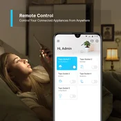 TP-Link Tapo Smart WiFi plug 2.4GHz, 802.11b/g/n, BT4.2, Tapo app, Wi-Fi kontrola, Timer/Schedule postavke, Glasovna kotrola Amazon Alexa/Google Assi