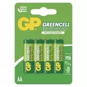 Baterija GP GREENCELL cink-kloridna AA 4 blister 4/1