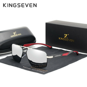 KINGSEVEN Muške naocare za sunce N7719 crveno-crne