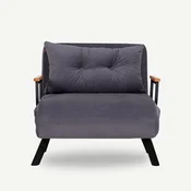 Atelier del Sofa Fotelja na razvlacenje Sando Single, Siva