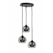 Luster na kablu SOLO BLACK 3x E27/60W/230V, precnik 30 cm