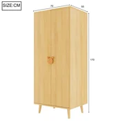 SONNENH Garderobna omara, 70 x 55 x 170 cm, MDF, za shranjevanje v spalnici