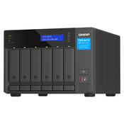 QNAP TVS-h674-i3-16G NAS Tower, 6 disk bays, Intel Core i3-12100 4-core 8-thread processor, up to 4.3GHz