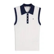 TOMMY HILFIGER Top z naramnicami  slonovina / mornarska