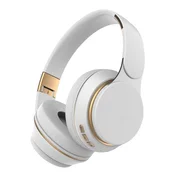 INF Brezžične over-ear slušalke z globokim basom, 40mm, zložljive White, (5000296256)