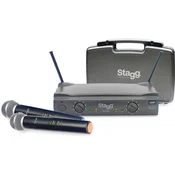 Stagg SUW 50 MM FH EU Brezžični UHF sistem mikrofonov Črn
