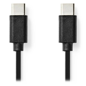 NEDIS USB 2.0 kabel/USB-C priključek - USB-C priključek/črn/bulk/1 m