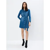Mohito - Jeans obleka mini - modra