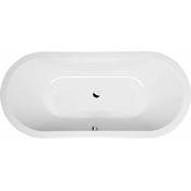 Ovalna kad VIVA O, 185 x 80 x 47cm, bela - Bela - 180.00 - 84 - 47.00 - Akrilat - Vgrajen v tla - Ovalna - 52.00 - Polysan - OVAL BATHTUBS - 80.00 - 185x80x47 cm - 267.00