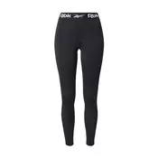 Reebok Športne hlače črna/bela