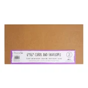 Rayher. Kuverte+vizitke, set 50, Kraft, 15,2x15,2cm