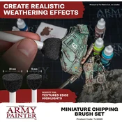 Miniature Chipping Brush Set - 1 set.