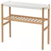SATSUMAS Stalak za cvece, bambus/bela, 70 cm