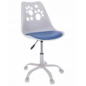 Dečja stolica JOY sa mekim sedištem - Belo/Plava ( CM-976863 )