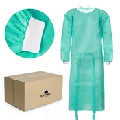 Predpasnik za enkratno uporabo zelene barve M z manšeto (24g netkana tkanina) 100 kosov