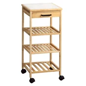 Kesper ksp25774 višenamenska polica sa tockicima 34x34x73cm drvo