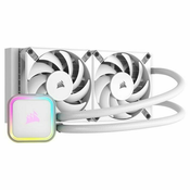 Corsair iCUE H100i RGB ELITE WHITE procesni vodni hladilnik 240 mm