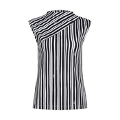 Karl Lagerfeld Bluza črna/bela