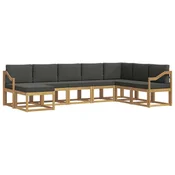 Set vanjskih sofa s jastukom 8 pcs Bijela i antracit