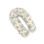 Bobono Daljša vzglavna blazina za nosečnice za spanje + snemljiva prevleka - Woodland Green