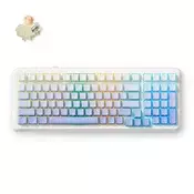Mchose Bežicna gaming tastatura K99 V2, Mehanicka, Bela