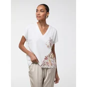 Lola Casademunt Bluza temno rjava/oranžna/roza/bela
