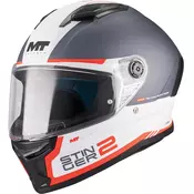 Integralna motociklisticka kaciga MT Stinger 2 Core A5 mat plavo-bijelo-crvena