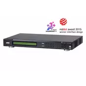 ATEN VM0404HB Matrični preklopnik AV Vgrajen zaslon 17,8 W