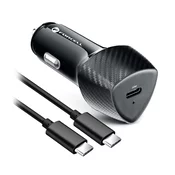 Forcell car ch.USB-C PD20W+kab