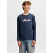 Jack & Jones Junior Majica JJTom mornarska / žad / svetlo rdeča / bela