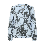 Kaffe Bluza Ditte modra/temno siva