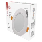 LED vgradno svetilo RUBIC, okroglo, belo, 9W, nevtralno bela