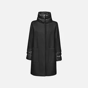 Black Womens Coat Geox Diamanta - Womens