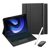 INF Združljivo s Huawei MatePad 11.5S (2024) Bluetooth tipkovnica s sledilno ploščico in osvetlitvijo - Črna, (5000244120)